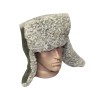 Ruso / URSS militar ushanka sombrero de piel gris
